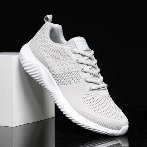 Men's Sneakers Breathable Light Running Shoes Lace-Up Jogging Shoes for Man Sneaker Anti-Odor Male Drop Shipping
